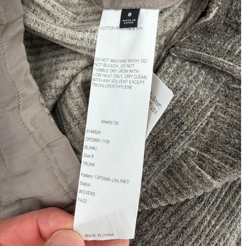 NWT Lafayette 148 New York Black/Gray Corduroy Wide Leg Pants Size 8 - Picture 14 of 14